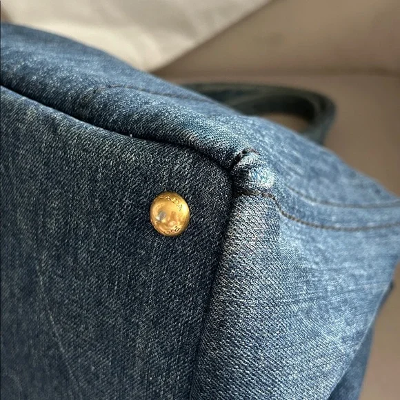 Prada Canapa Denim Tote – Lg | Authentic 💙 - Picture 10 of 17